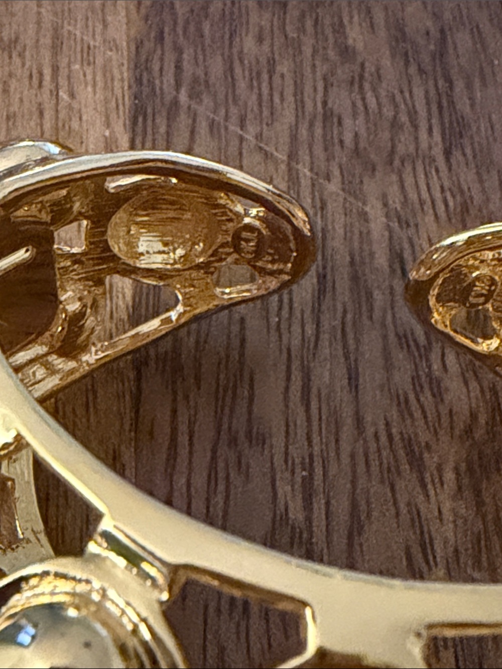 Kenneth Jay Lane Gold Dome Statement Cuff Bracelet - Picture 2 of 3